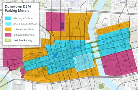 des moines parking meter hours